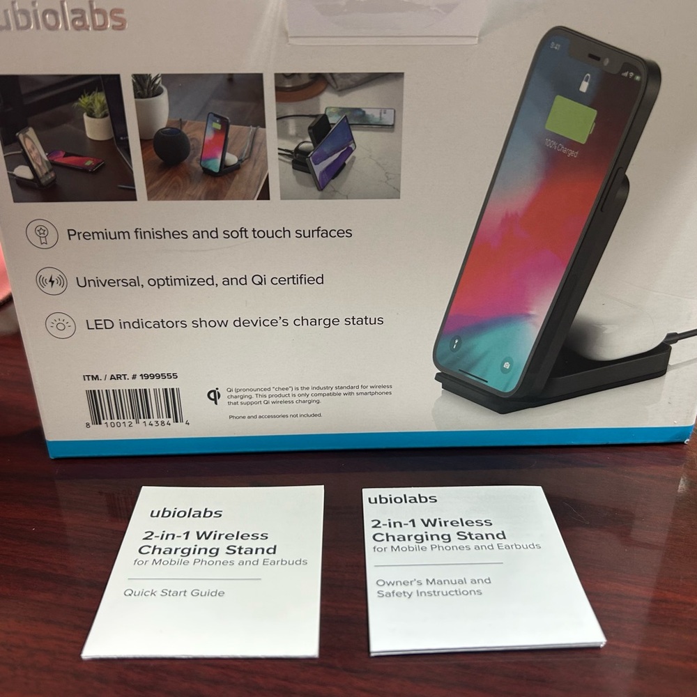 Ubiolabs 2-in-1 Wireless Charging Stand